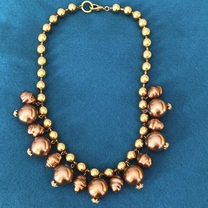 Gold/Bronze Beads Necklace